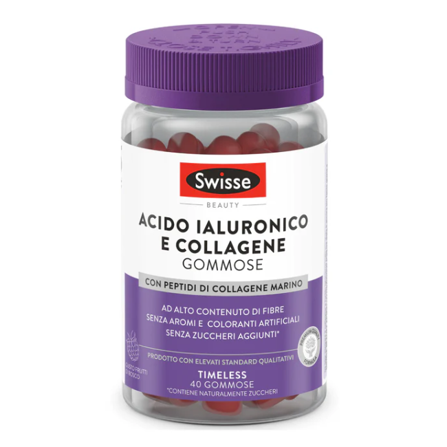 Health And Happiness Swisse Acido Ialuronico & Collagene 40 Gommose
