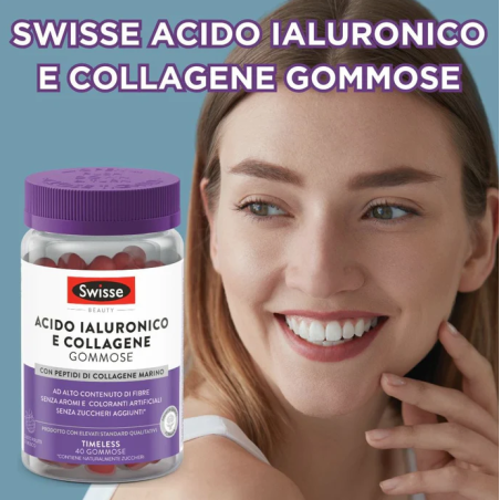 Health And Happiness Swisse Acido Ialuronico & Collagene 40 Gommose