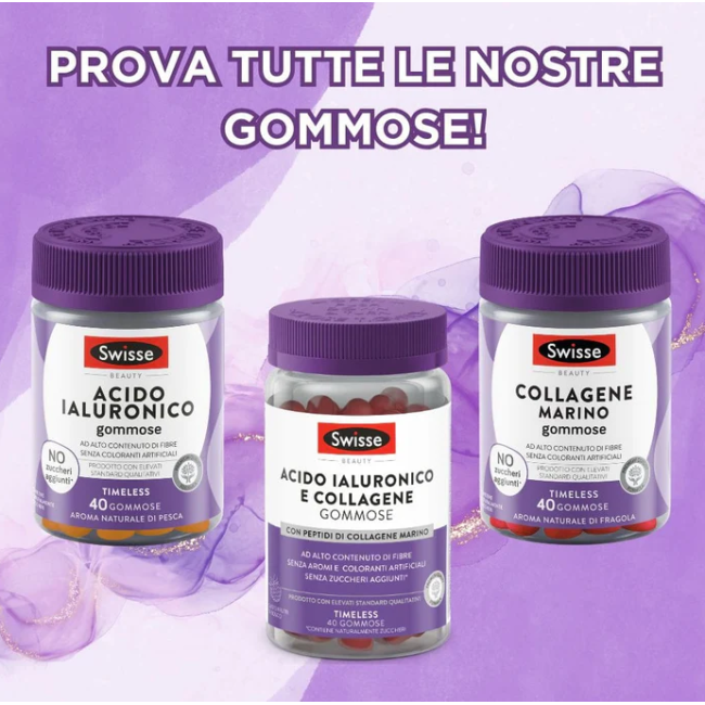 Health And Happiness Swisse Acido Ialuronico & Collagene 40 Gommose