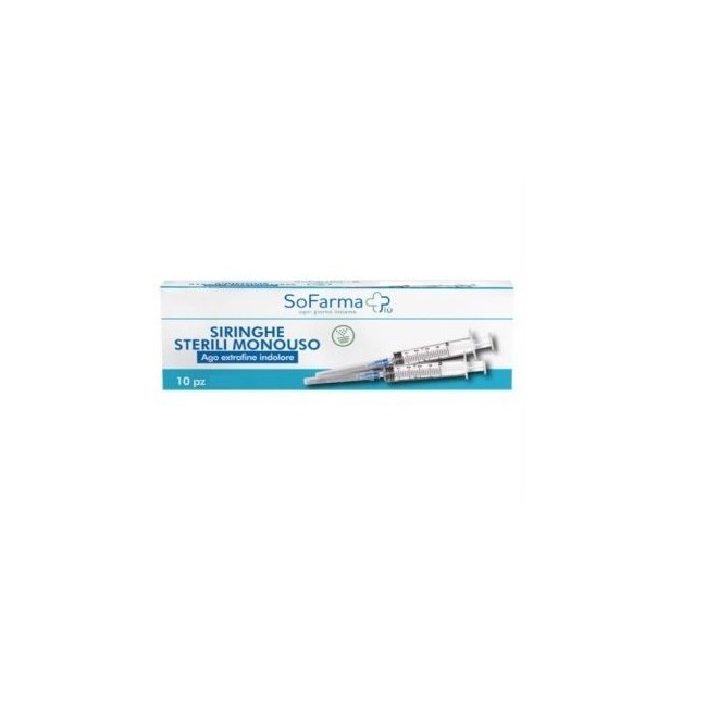 So. Farma. Morra Siringa Sterile 10 Ml Gauge 21 Sofarmapiu' 10 Pezzi