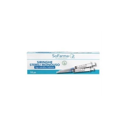 So. Farma. Morra Siringa Sterile 10 Ml Gauge 21 Sofarmapiu' 10 Pezzi