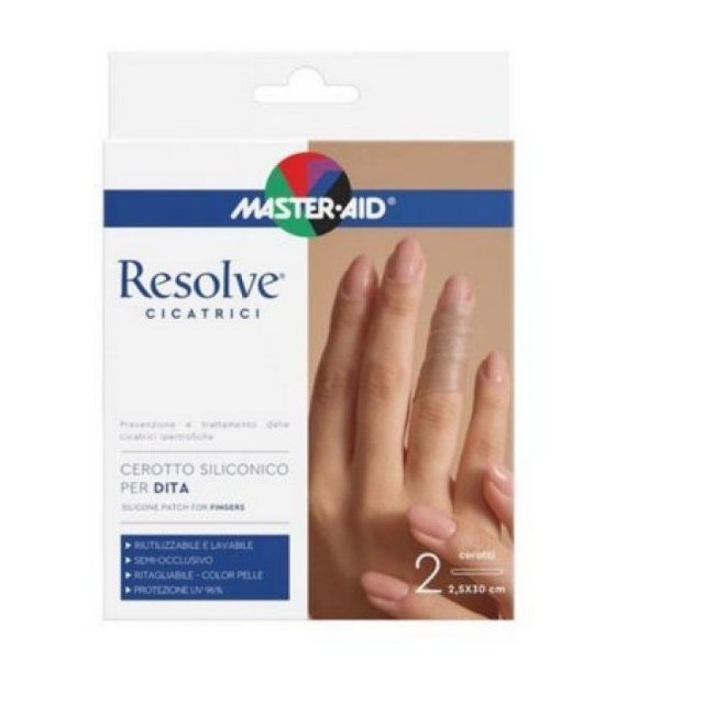 Pietrasanta Pharma Cerotto Siliconico Dita Master-aid Resolve 2,5x30cm 2 Pezzi