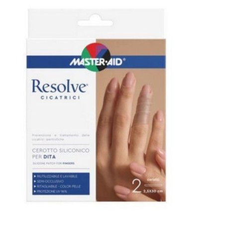 Pietrasanta Pharma Cerotto Siliconico Dita Master-aid Resolve 2,5x30cm 2 Pezzi