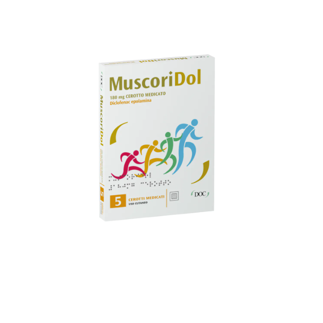 Doc Muscoridol 180 Mg 5 Cerotti Medicati Diclofenac Epolamina