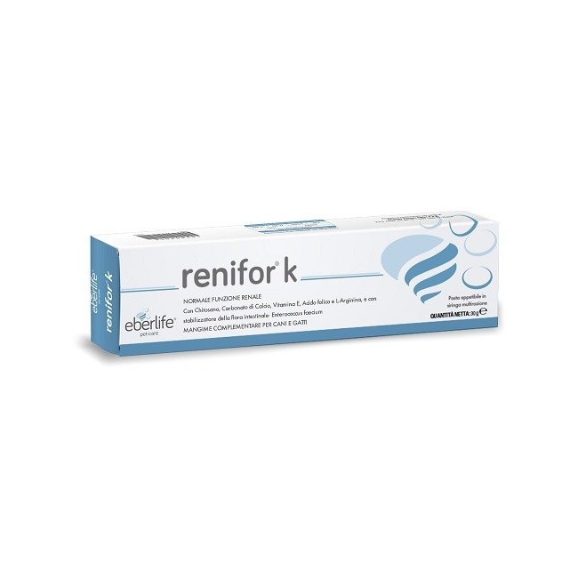 Eberlife Farmaceutici Renifor K Siringa Multiazione Mangime Complementare Per Cani E Gatti 30 G