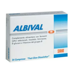 Astuccio con 24 compresse di Albival Probiotico della Sirval