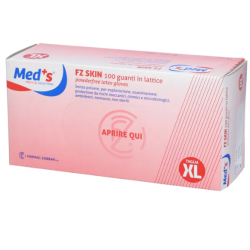 confezione da 100 guanti in lattice senza polvere