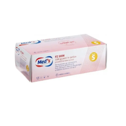 Confezione da 100 guanti in lattice senza polvere extra small