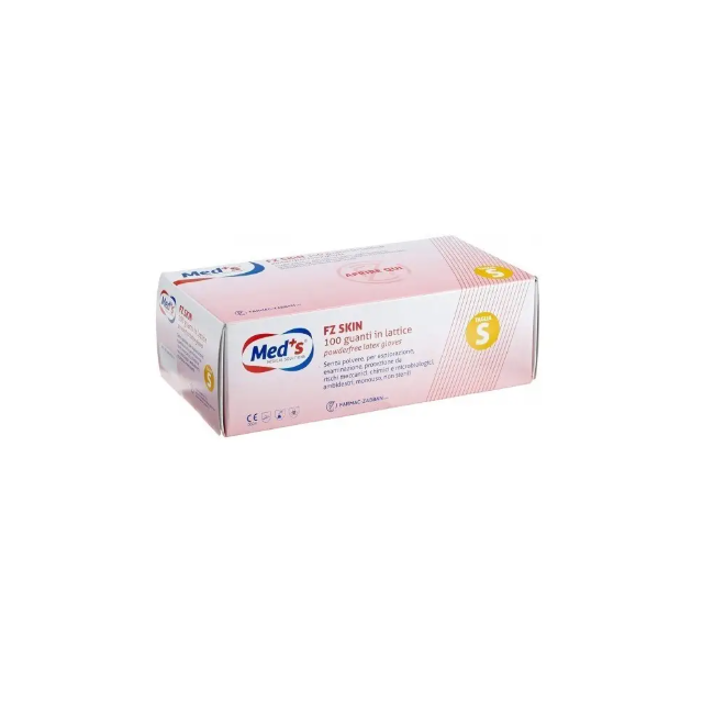 Confezione da 100 guanti in lattice senza polvere extra small