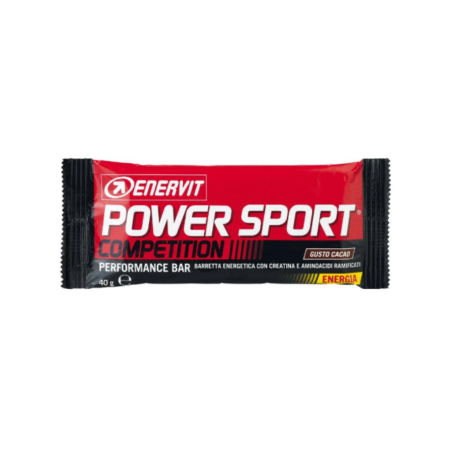 Barretta da 40 g di Power Sport Competition al gusto di cacao