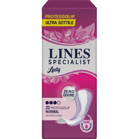 Fater Proteggislip Per Incontinenza Urinaria Lines Specialist Lady Light Normal Ultra Sottile 22 Pezzi