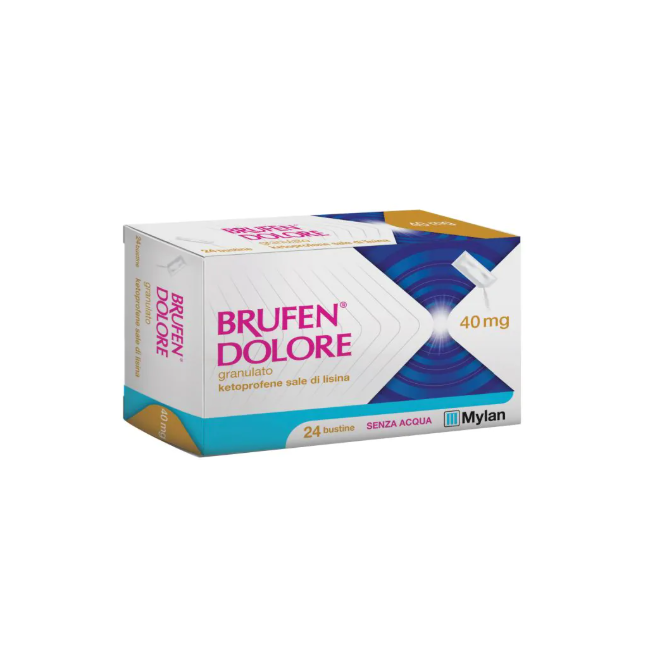 24 bustine antinfiammatorie Brufen Dolore 40 Mg