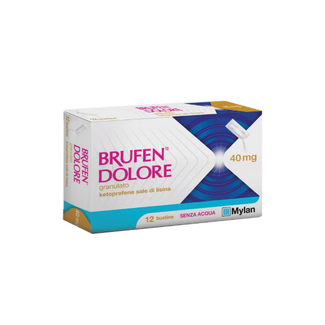 12 bustine antinfiammatorie Brufen Dolore 40 Mg