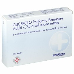 6 contenitori Glicerolo adulti 6,75 G Soluzione Rettale