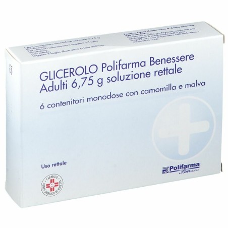 6 contenitori Glicerolo adulti 6,75 G Soluzione Rettale