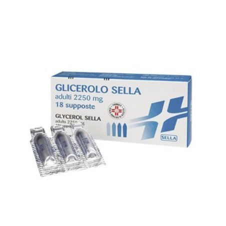 18 supposte Glicerolo Adulti 2250 Mg Sella