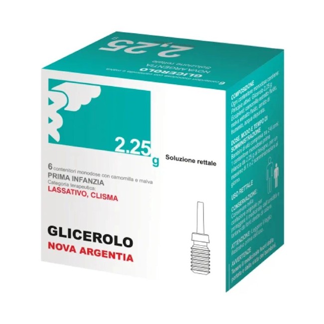 6 contenitori Glicerolo Prima Infanzia 2,25 g