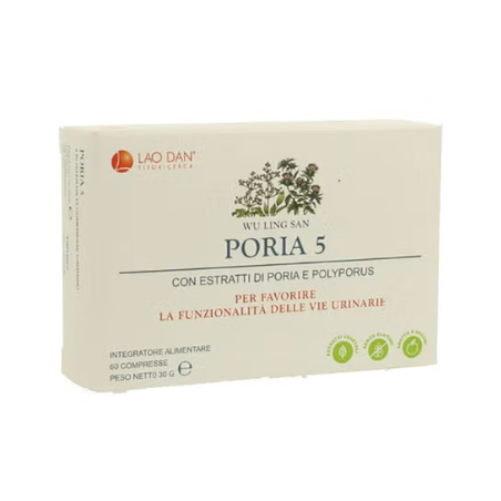 Astuccio da 60 compresse di Poria 5 di Lao Dan Astuccio da 60 compresse di Poria 5 di Lao Dan