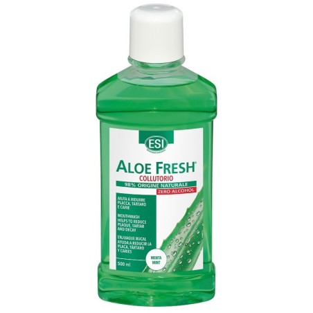 Flacone di Aloe Fresh collutorio Zero Alcool 500 Ml della Esi Flacone di Aloe Fresh collutorio Zero Alcool 500 Ml della Esi