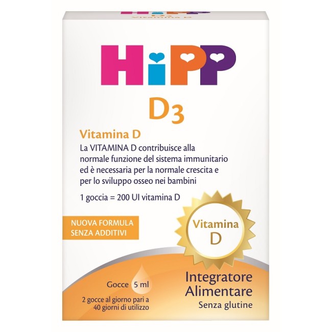 Flacone da 5 Ml di Hipp D3 della Hipp