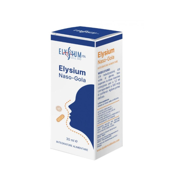 Flacone da 30 Ml di Elysium Naso Gola gusto Menta della Elysium Cell Bio
