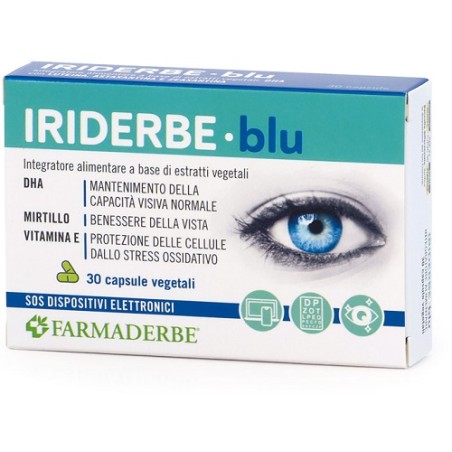 Astuccio da 30 capsule di Iriderbe Blu Dha della Farmaderbe