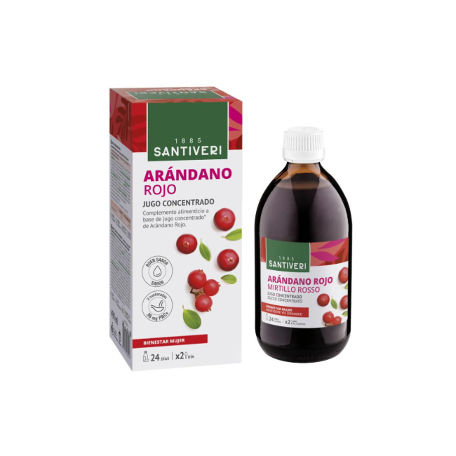 Flacone da 490 Ml di Mirtillo rosso concentrato della Santieri