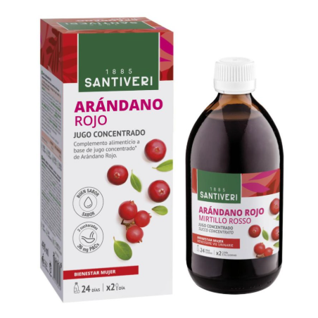 Flacone da 490 Ml di Mirtillo rosso concentrato della Santieri Flacone da 490 Ml di Mirtillo rosso concentrato della Santieri