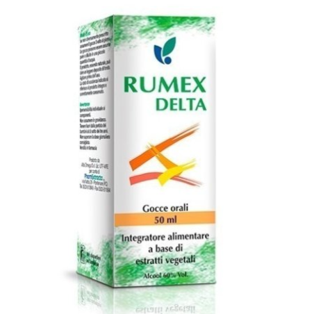 Flacone da 50 Ml di Rumex Delta soluzione idroalcolica della Pharmextracta Flacone da 50 Ml di Rumex Delta soluzione idroalcolica della Pharmextracta