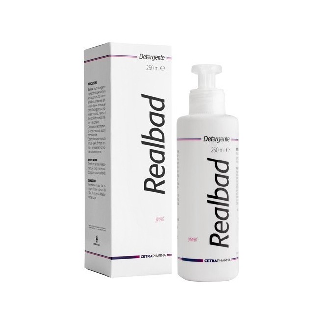 Flacone da 250 Ml di Realbad detergente della Cetra Pharma