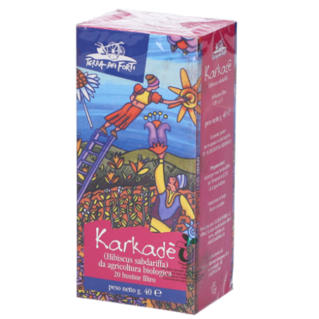 Astuccio da 20 bustine di karkade tisana della Cento fiori