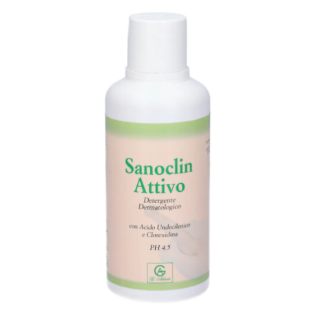 Flacone da 500 ml di Sanoclin attivo Detergente di Abbate Gualtiero Flacone da 500 ml di Sanoclin attivo Detergente di Abbate Gualtiero