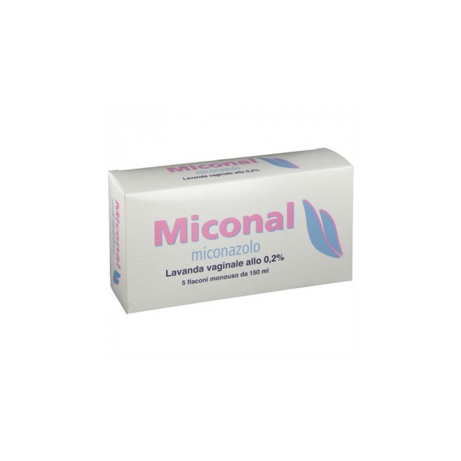 5 flaconi 150 ml  Miconal 0,2% lavande vaginali