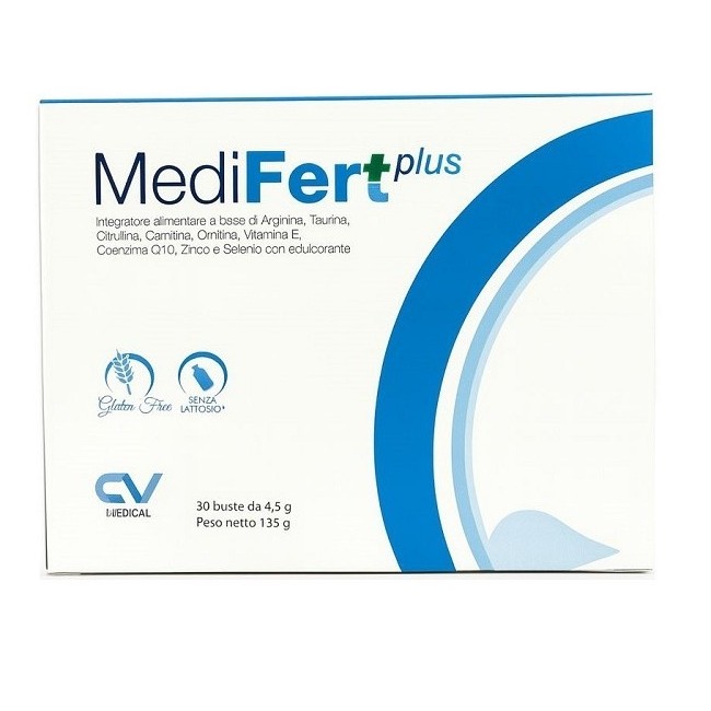 Astuccio da 30 bustine di Medifert Plus della Cv Medical