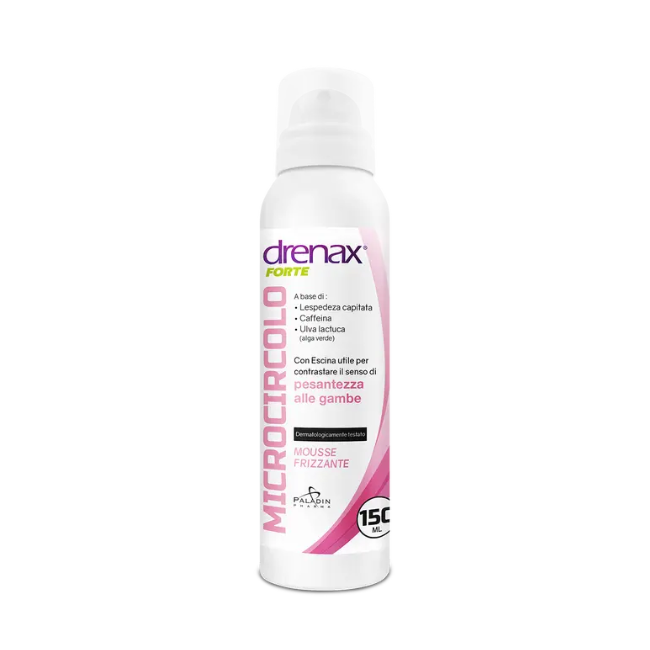 Flacone da 150 Ml di Drenax Forte Microcircolo Mousse Frizzante della Paladin Pharma