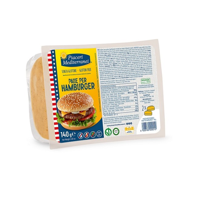 Confezione da 140 g di Pane Hamburger di Eurospital piaceri Mediterranei