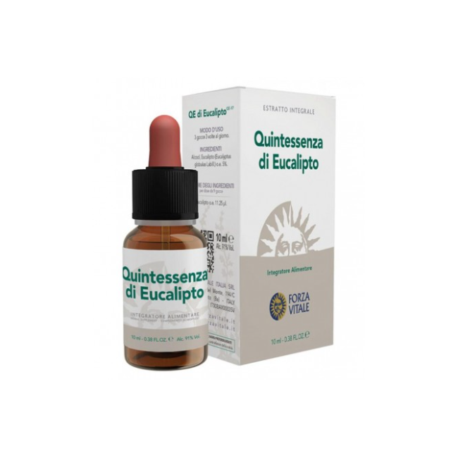 Flacone da 10 Ml di Ecosol Quintaessenza di Eucalipto di Forza Vitale