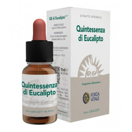 Flacone da 10 Ml di Ecosol Quintaessenza di Eucalipto di Forza Vitale