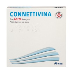 10 Garze Impregnate Connettivina Plus 2 Mg + 40 Mg