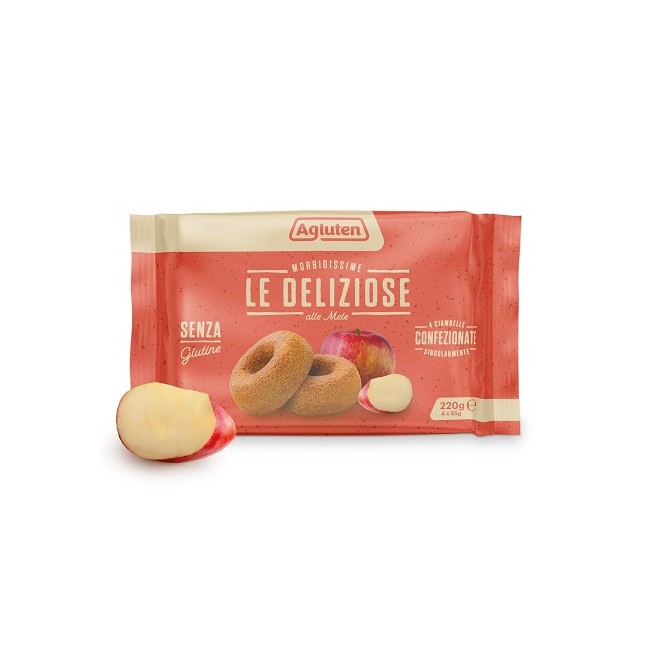Confezione di Deliziose alle Mele 55g cadauna di Nove Alpi Agluten