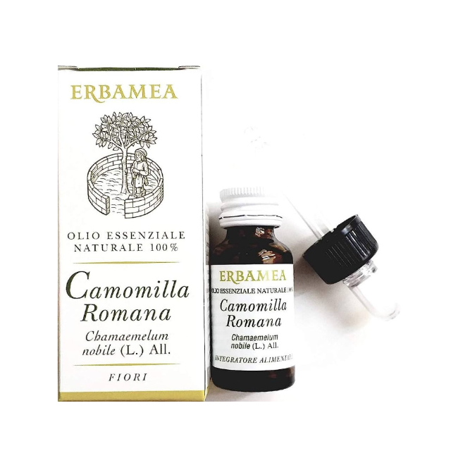 Flacone da 5 ml di Camomilla Romana Olio essenziale di Erbamea
