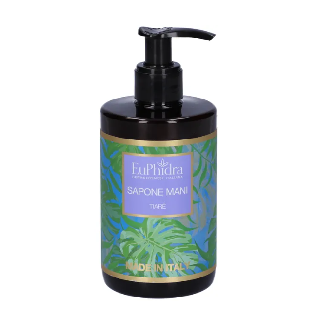 Flacone da 300 Ml di sapone Mani Tiarè di Euphidra