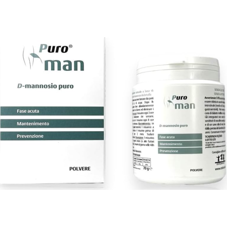 Flacone da 250 g di Puroman D-Mannosio Polvere di Tilab Flacone da 250 g di Puroman D-Mannosio Polvere di Tilab