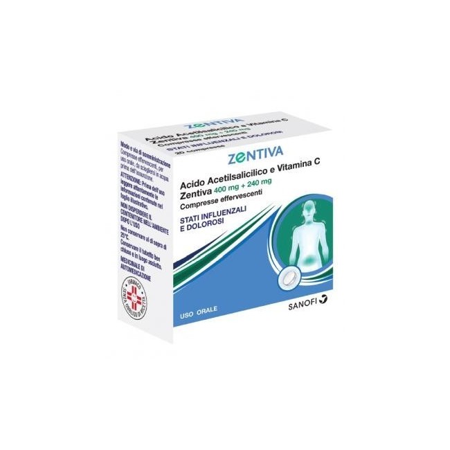 Zentiva Euspiflu 400 Mg + 240 Mg Compresse Effervescenti