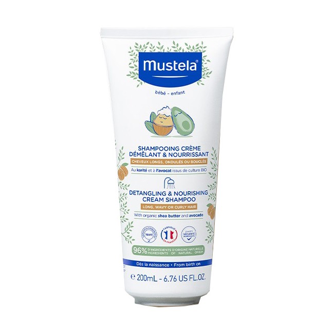 Tubo da 200 ml di Shampoo Nutriente e districante Mustela della Laboratoires Expanscience