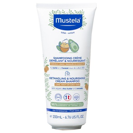 Tubo da 200 ml di Shampoo Nutriente e districante Mustela della Laboratoires Expanscience Tubo da 200 ml di Shampoo Nutriente e districante Mustela della Laboratoires Expanscience