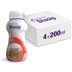 Confezione da 4 flaconi da 200 Ml di Diasip gusto cappuccino