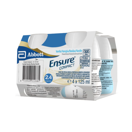 Abbott Ensure Compact Vaniglia 4 Bottiglie Da 125 Ml