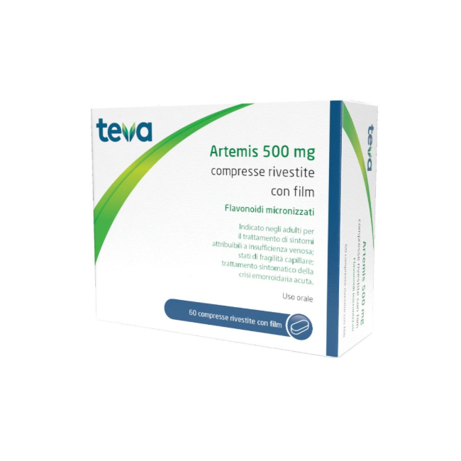 Astuccio da 60 Compresse di Artemis 500 mg della Teva