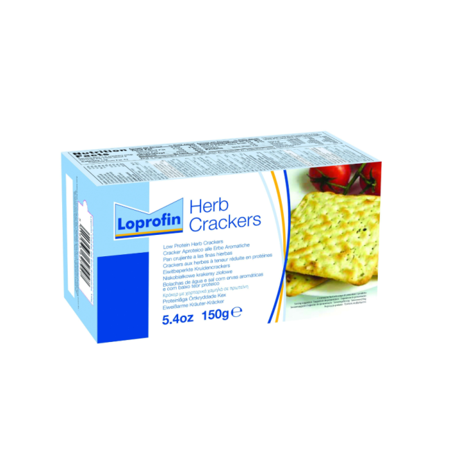 Confezione da 150 g di Loprofin Cracker Erbe aromatiche di danone Nutricia